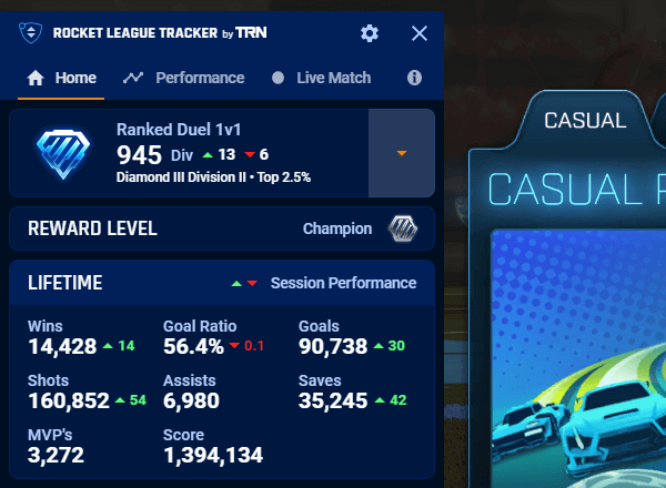 Missing Peak MMR and Rank From Season 9 - Rocket League - Tracker Network