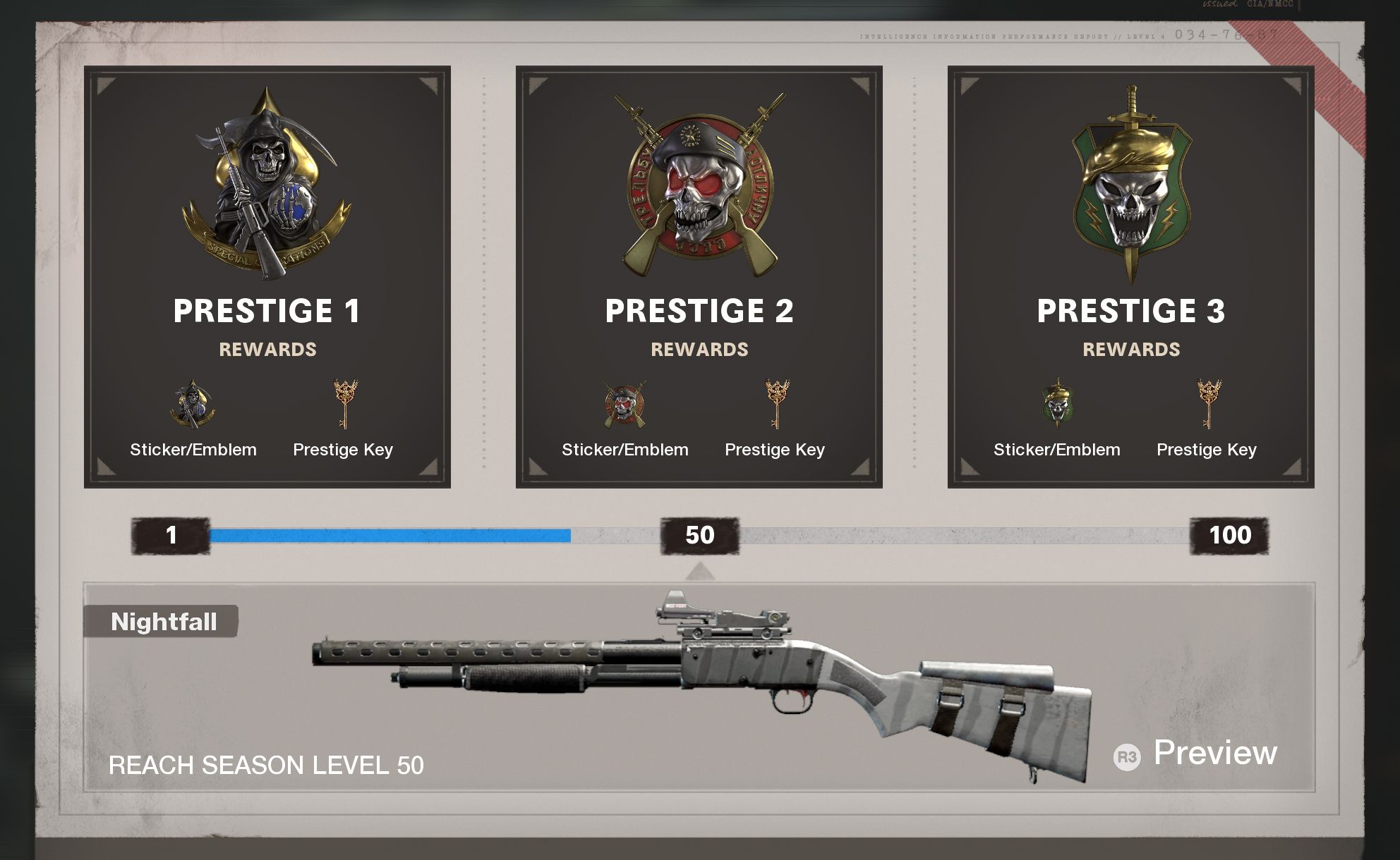 call of duty world war 2 prestige levels