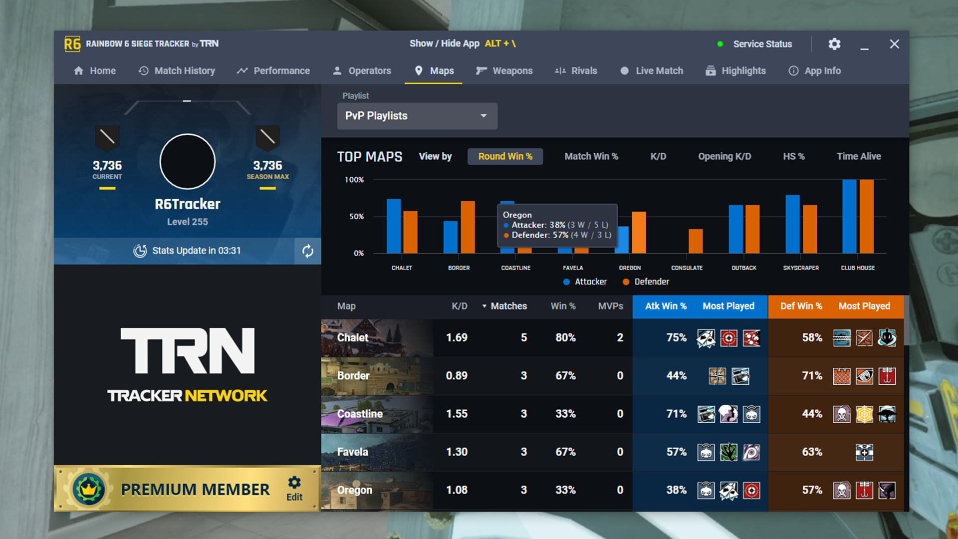 R6Tracker - BRAVE-Atheris - Rainbow Six Siege Player Stats