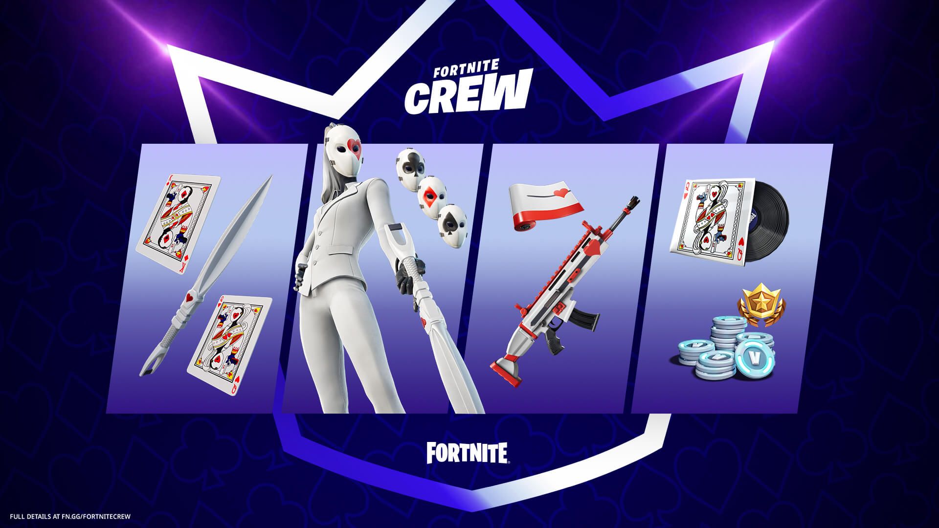 Fortnite Crew October 2022 Exclusive Red Claw Skin Season 4 Battle 