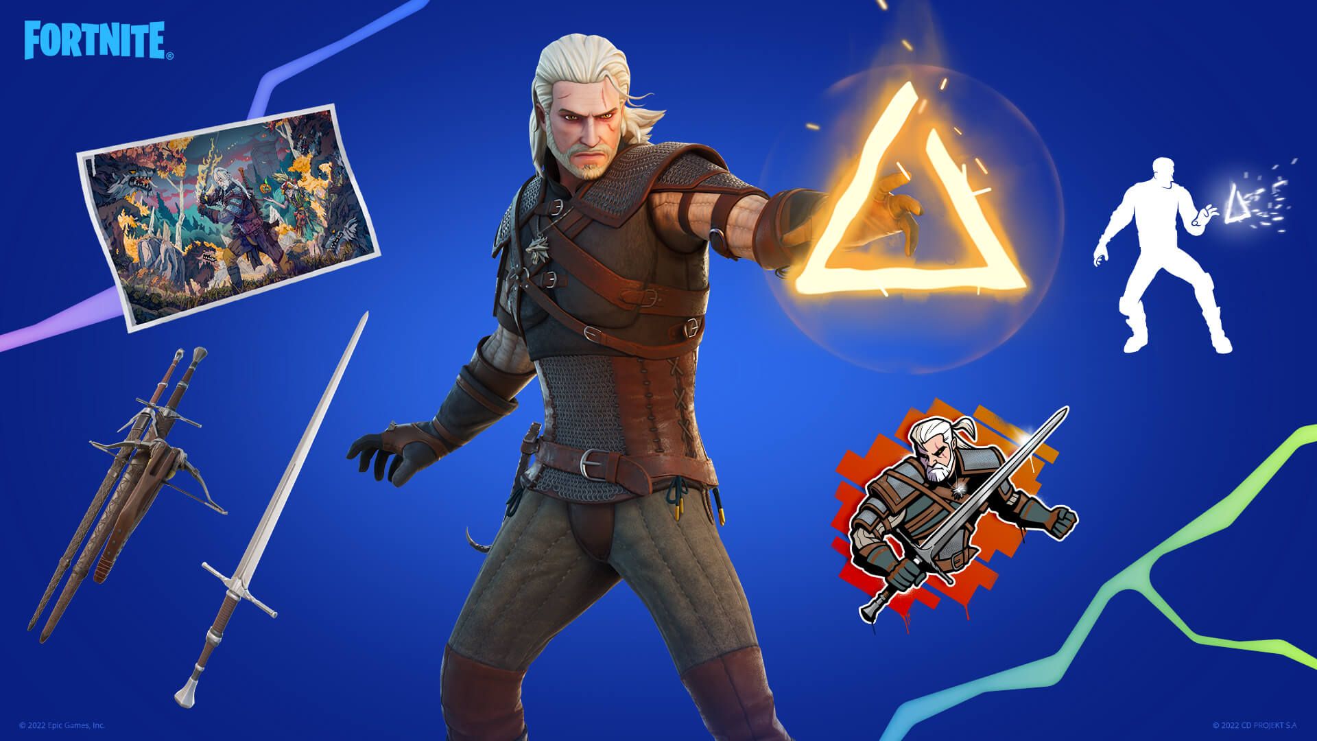 Fortnite Geralt of Rivia skin