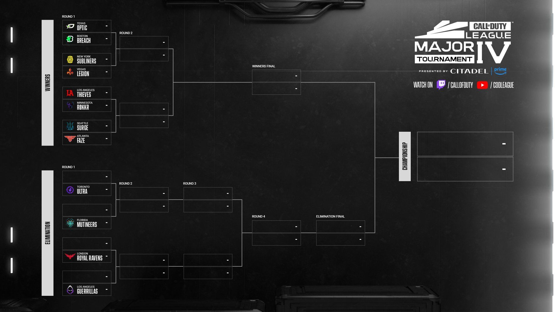 CDL Major 4 Preview Bracket, Schedule, Twitch Drops & How to Watch