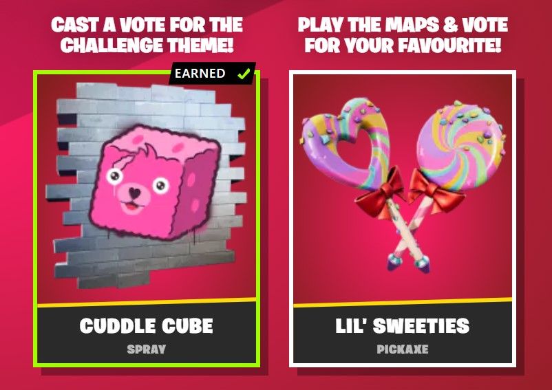 Lil' Sweeties Pickaxe and Cuddle Cube Spray Fortnite