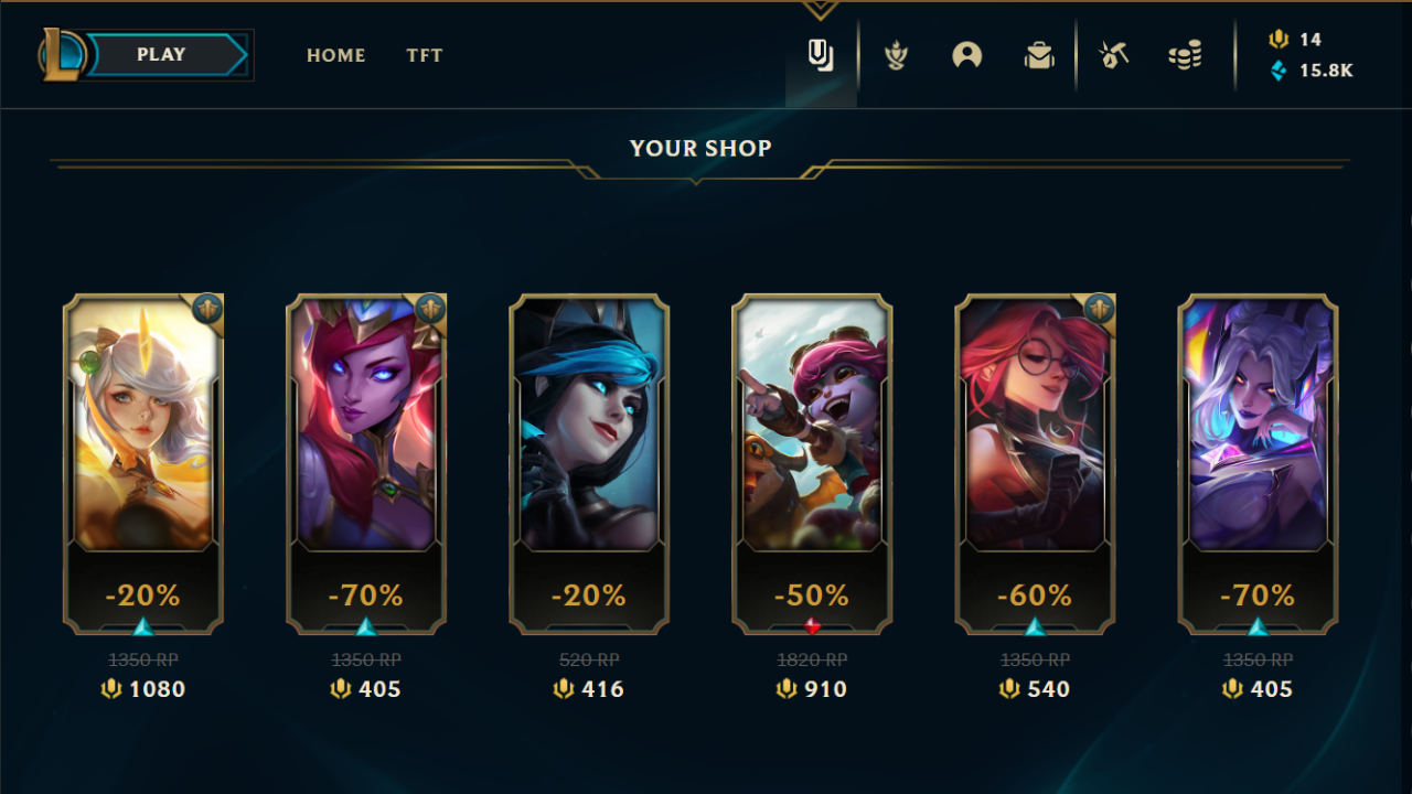 Who hasn t gotten a skin in League?