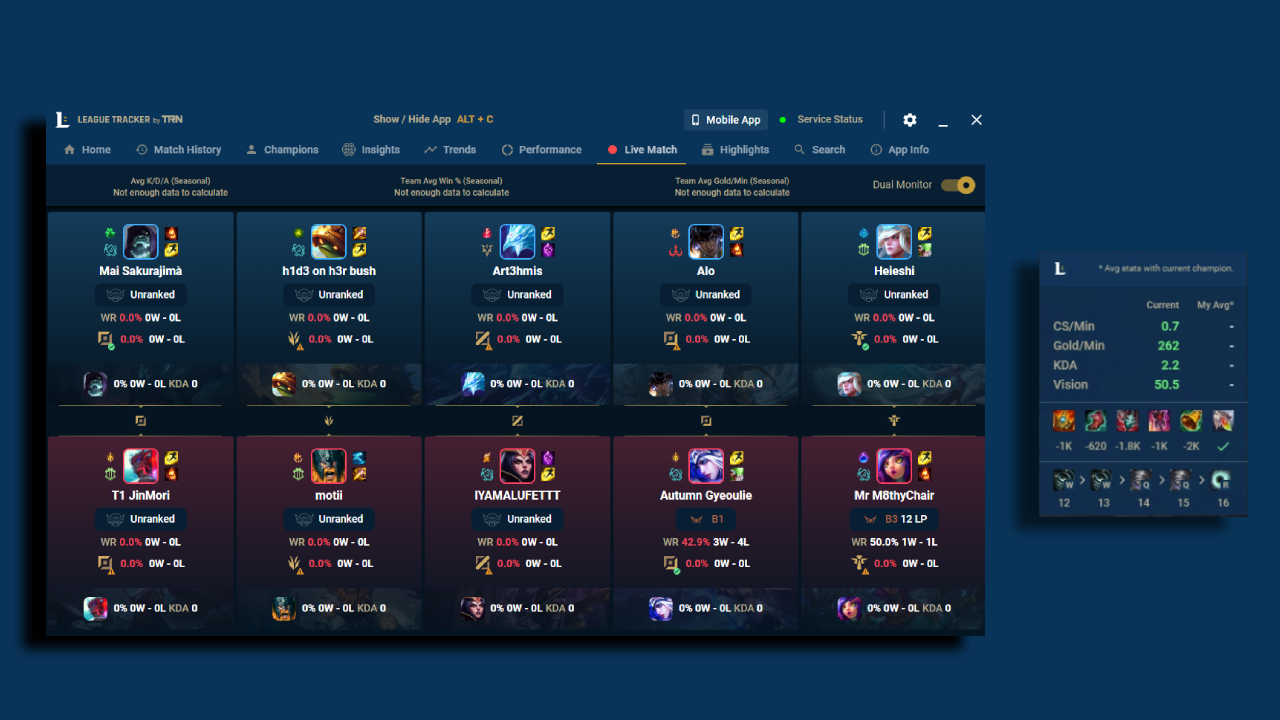 League of Legends: Summoner Stats, Match History and Champions