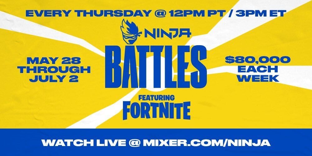 Ninja Battles Fortnite Tournament Announced With 480 000 Up For