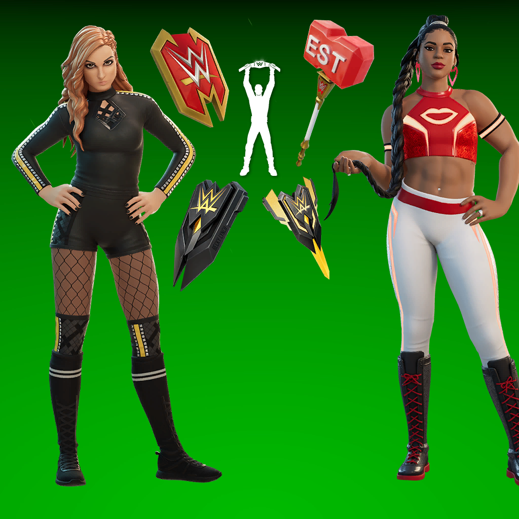 First Look at Becky Lynch & Bianca Belair Fortnite Skins - SE Scoops